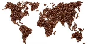 mapa granos de café
