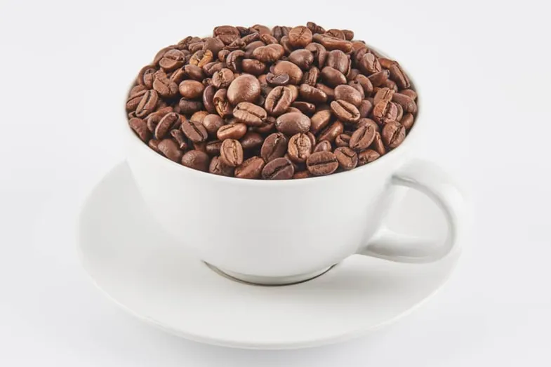 tazón de granos de café